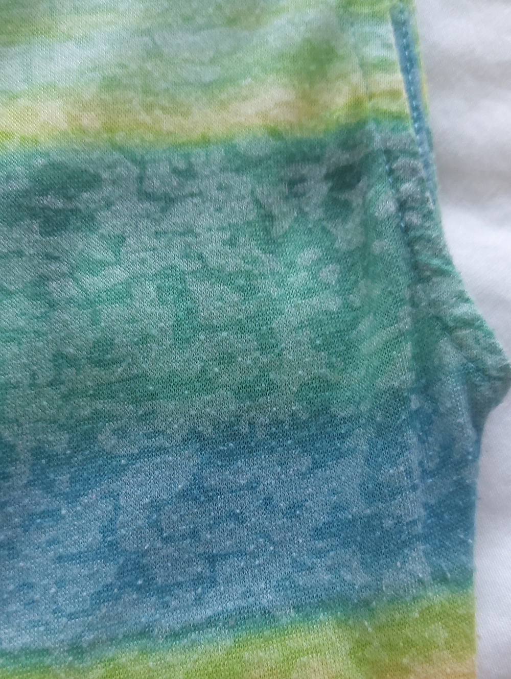 LAURA, Everyday Striped Blue, Green & Yellow Women's Tunic - Picture 11 of 13